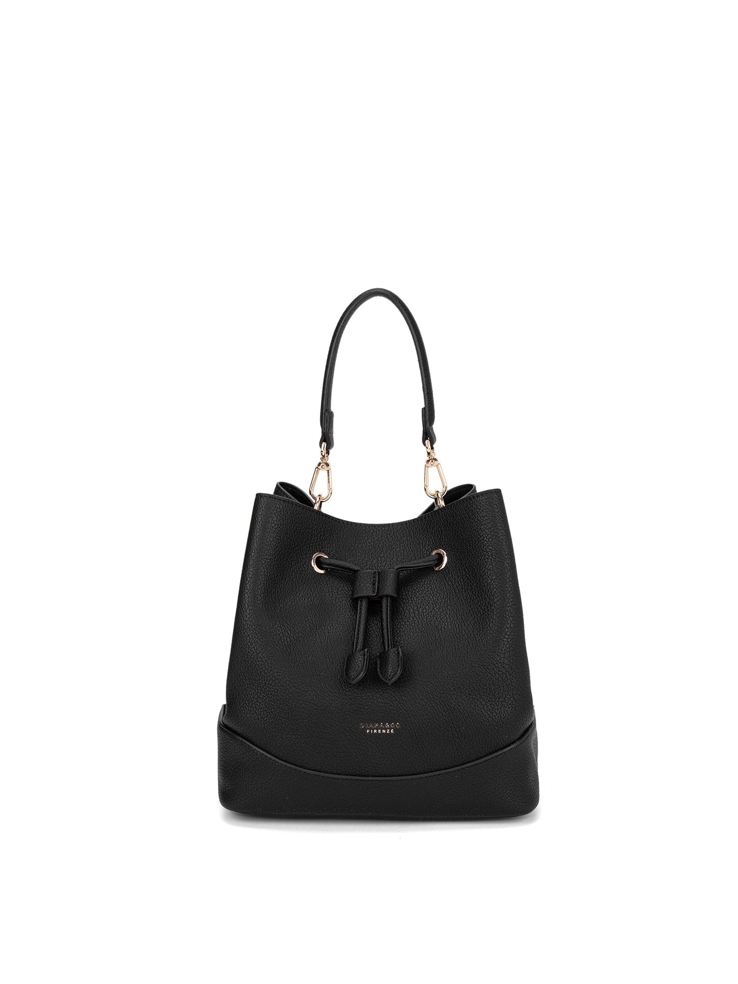 Borsa a mano da donna 100% pelle vegana PU 741-1PT-BLACK Diana&co