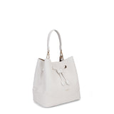 Borsa a mano da donna 100% pelle vegana PU 741-1PT-WHITE Diana&co