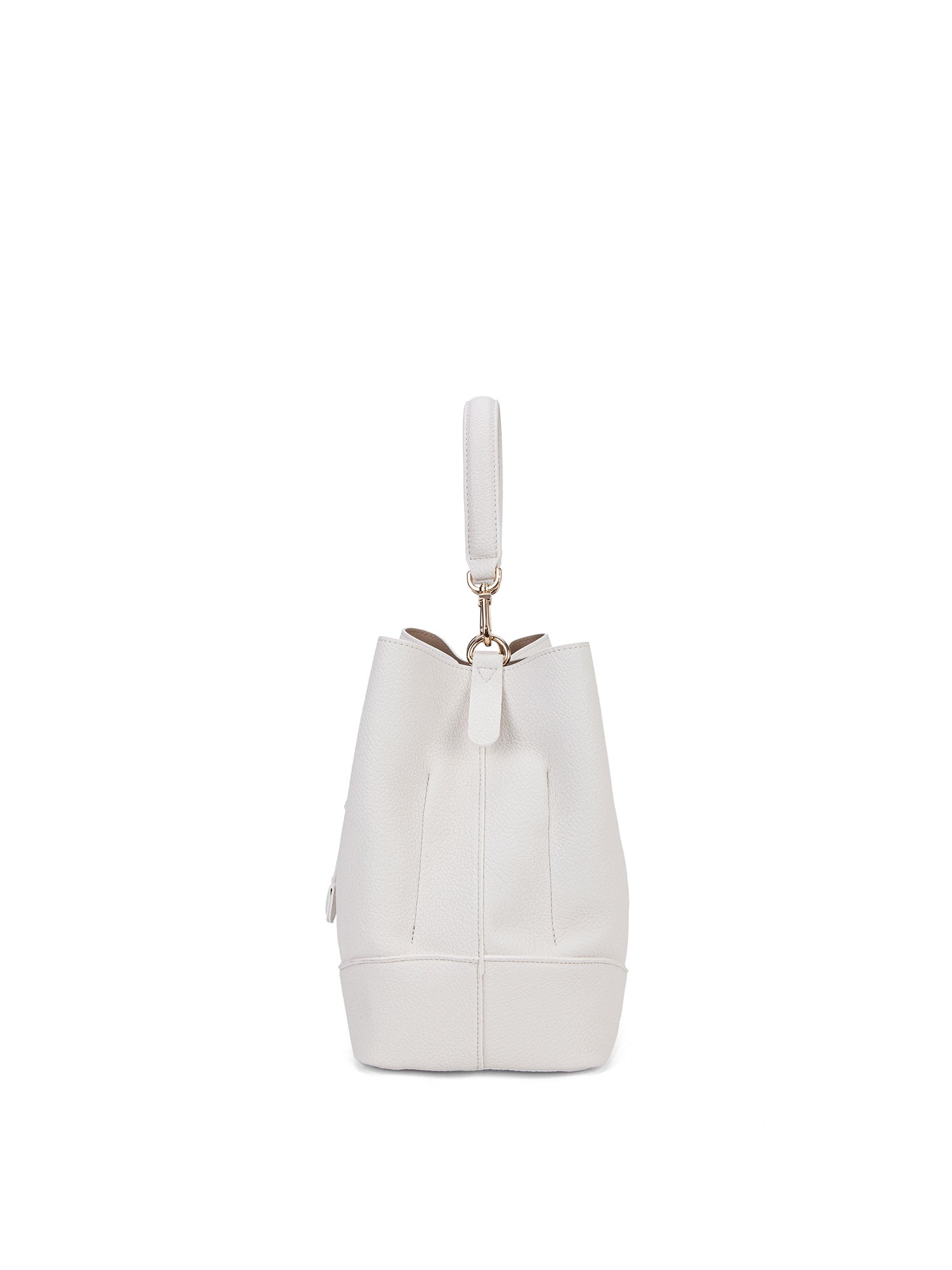 Borsa a mano da donna 100% pelle vegana PU 741-1PT-WHITE Diana&co