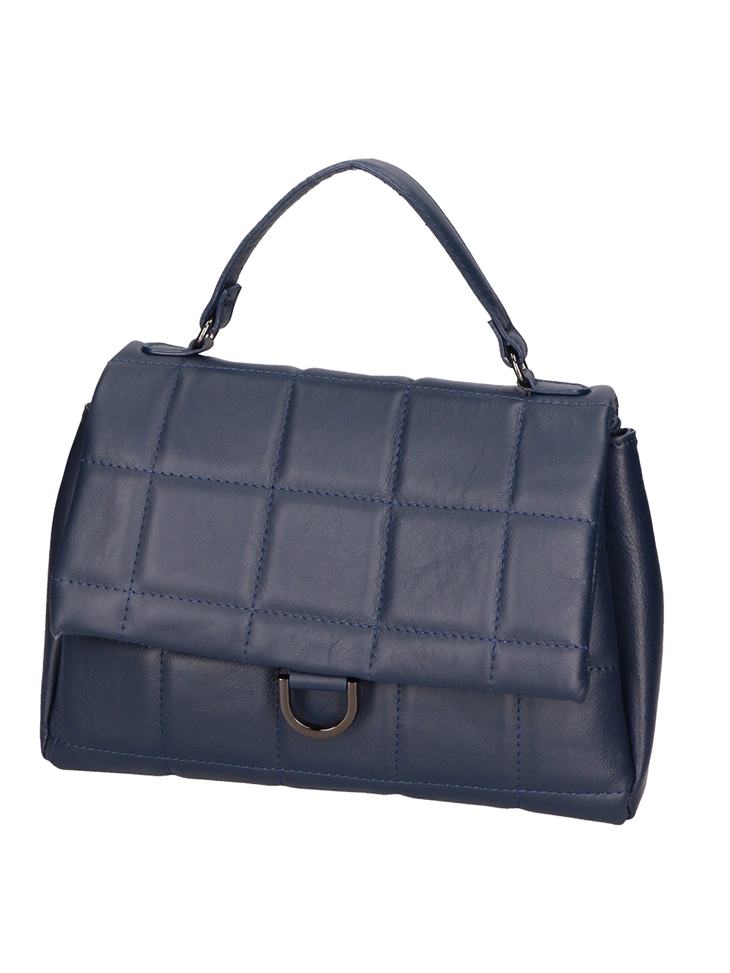 Viola Borsa a mano da donna Vera Pelle 06862-S24 BLU JEANS Gave Lux