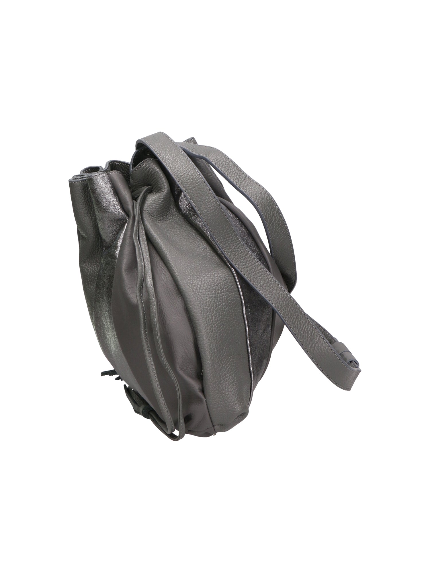 Nunzia Borsa a spalla da donna Vera pelle 576042-GRIGIO GREY Gave Lux