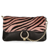 Safira Borsa a mano da donna Vera pelle 04760-ZEBRA ROSA Gave Lux