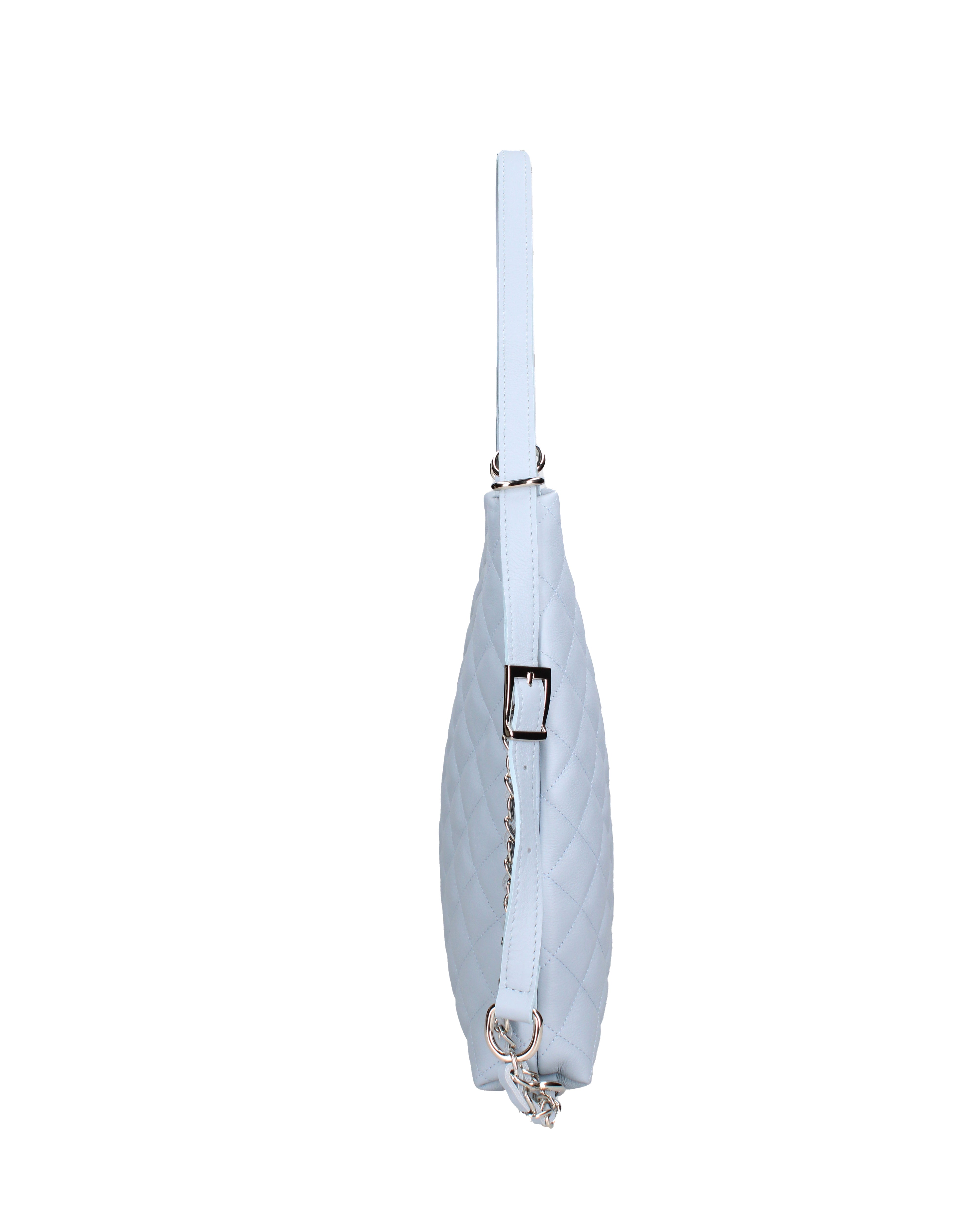 Borsa a spalla convertibile in zaino Vera pelle 07144-S92 CELESTE Roberta Rossi