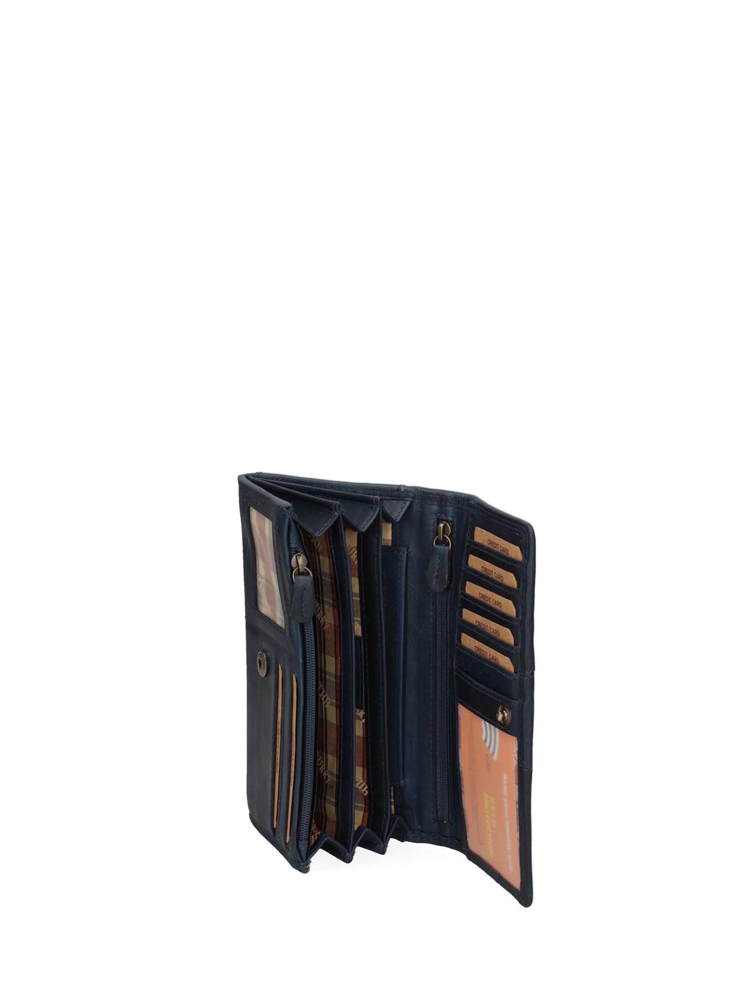 Portafoglio da uomo in vera pelle Casual HILB-5009-BLU Hill Burry
