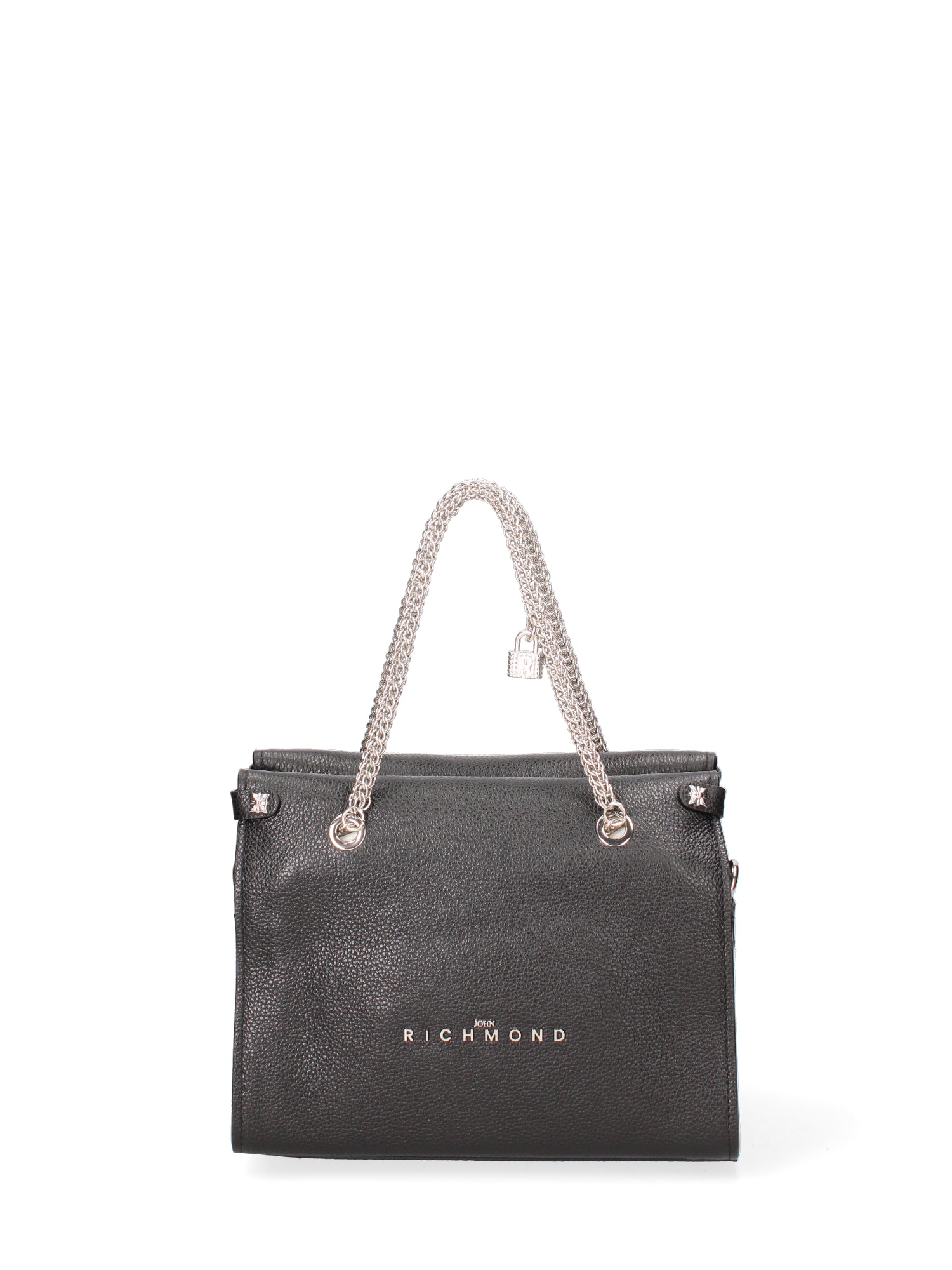 Borsa a spalla da donna Vera pelle JR-W-101-BLACK-SILVER John Richmond
