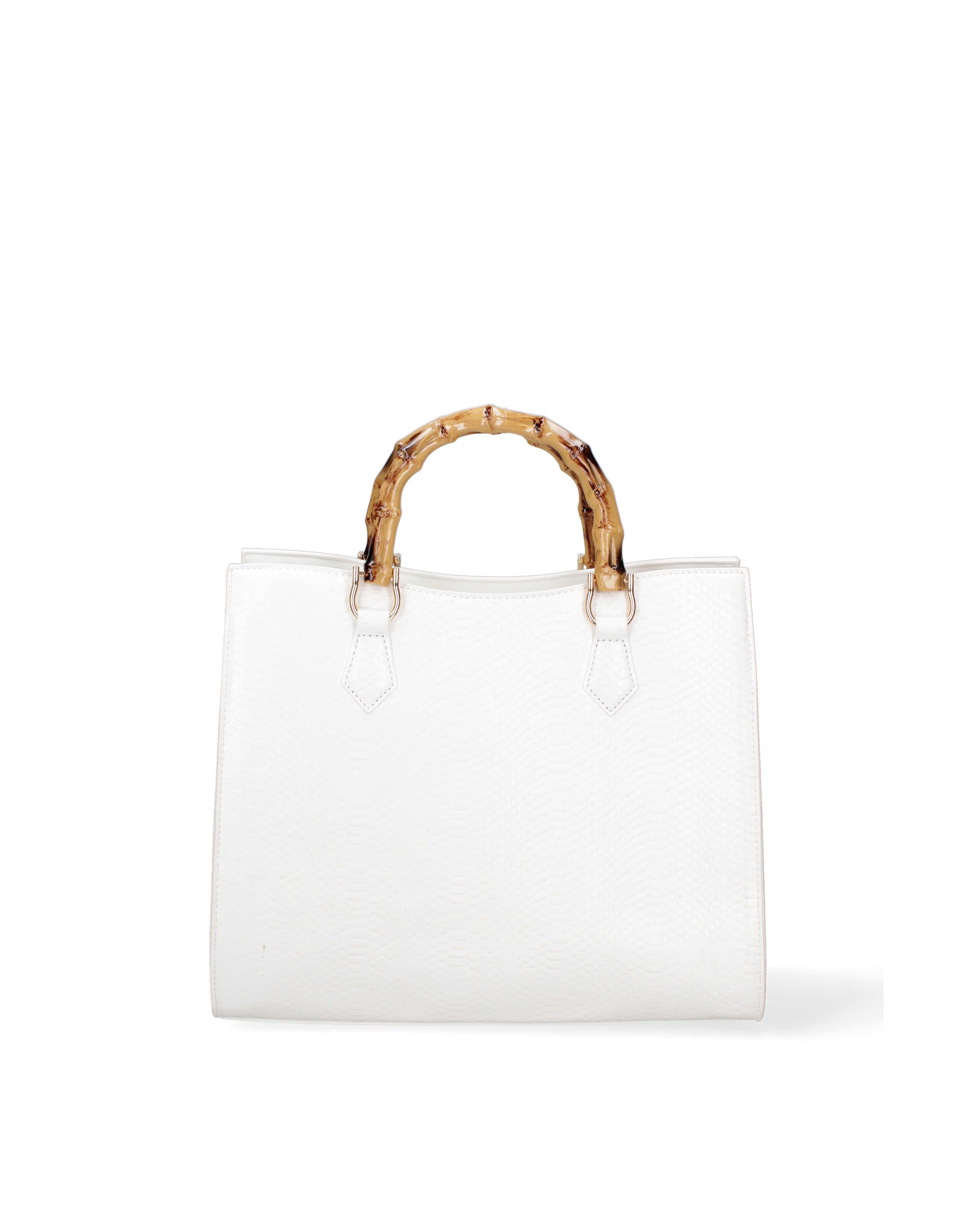 Borsa a spalla da donna Ecopelle vegana DC3333-3-WHITE Diana&co