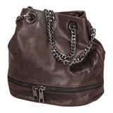 Cora Borsa a spalla da donna Vera pelle 1131-T.MORO Gave Lux