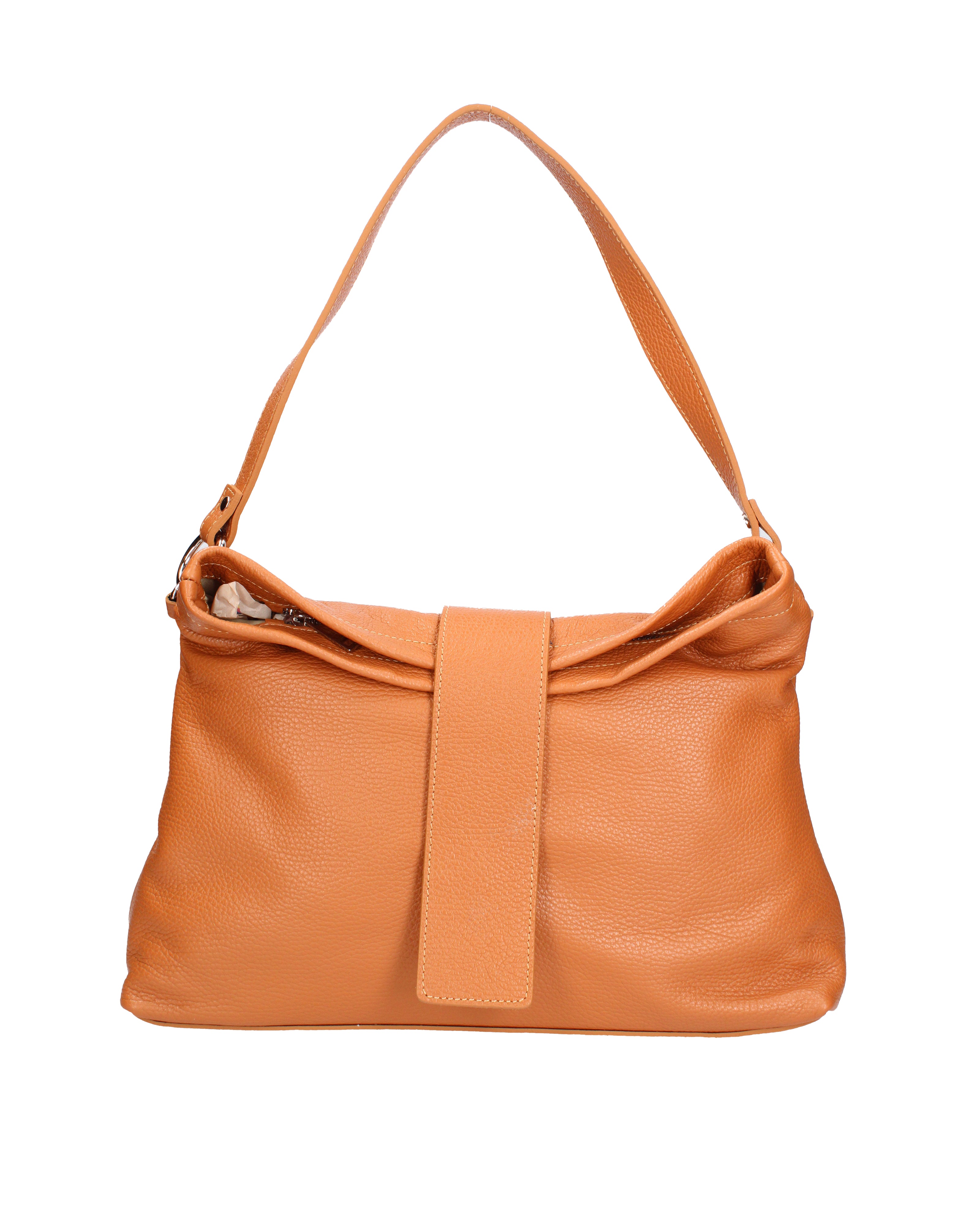 Grace Borsa a spalla da donna Vera pelle 07158-D44 CUOIO Viola Castellani