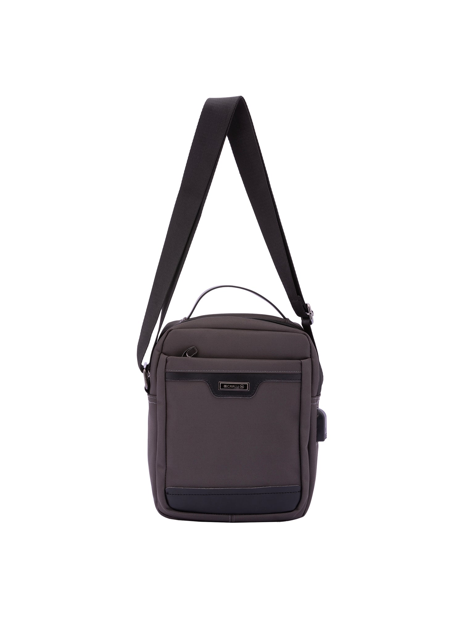 Borsa a tracolla uomo 100% poliestere BC1277-GRIGIO SCURO B Cavalli