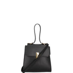 Borsa a mano da donna 100% pelle 07204-NERO Viola Castellani