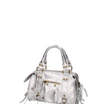 Solara Borsa a spalla da donna Vera pelle 06091 LM-L001 ARGENTO Gave Lux