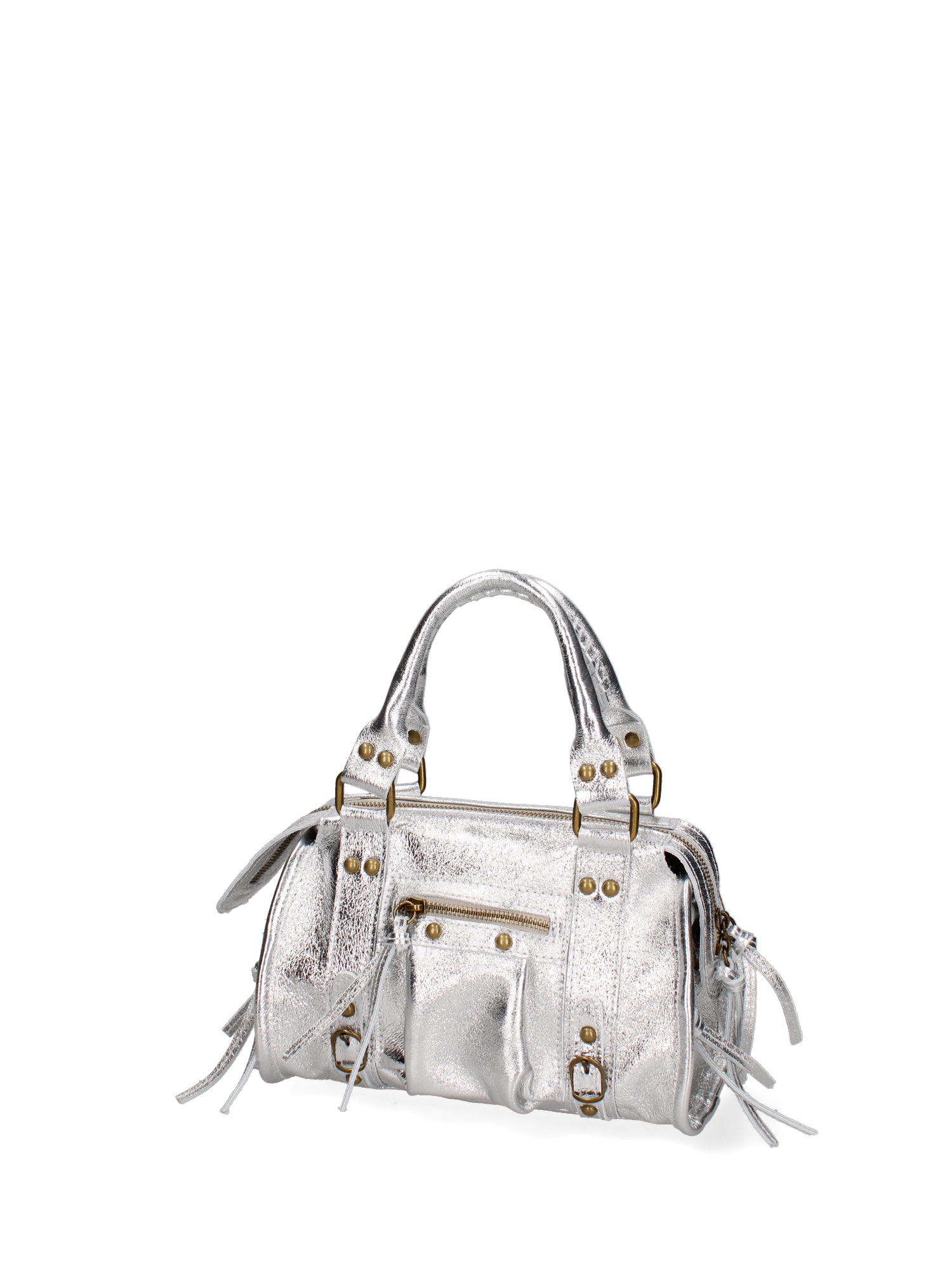 Solara Borsa a spalla da donna Vera pelle 06091 LM-L001 ARGENTO Gave Lux