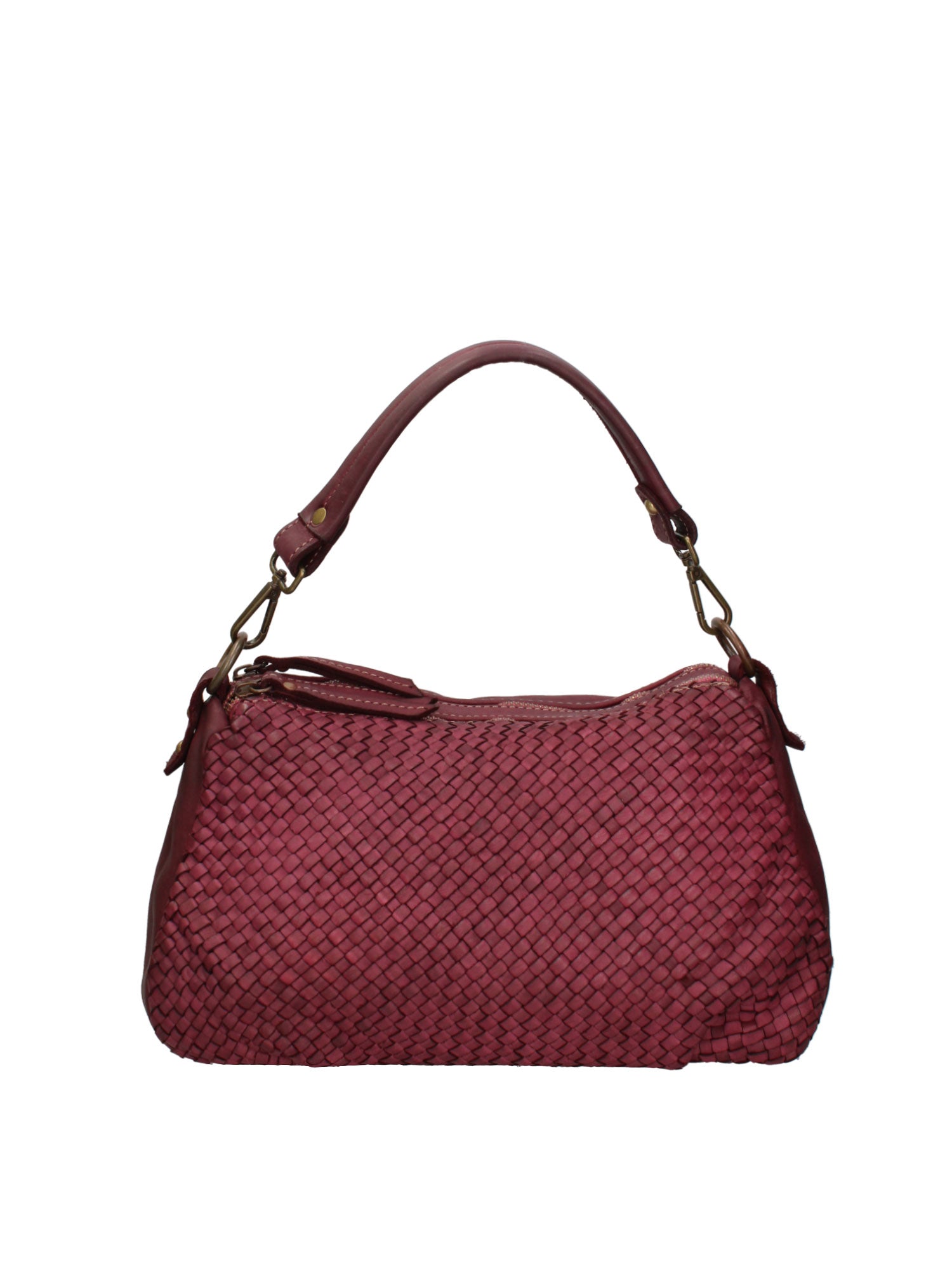 Novella Borsa a spalla da donna Vera pelle 7800-BORDO Gave Lux