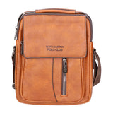 Borsa a tracolla uomo 100% pelle PU PCL3053-BROWN Northampton Polo Club