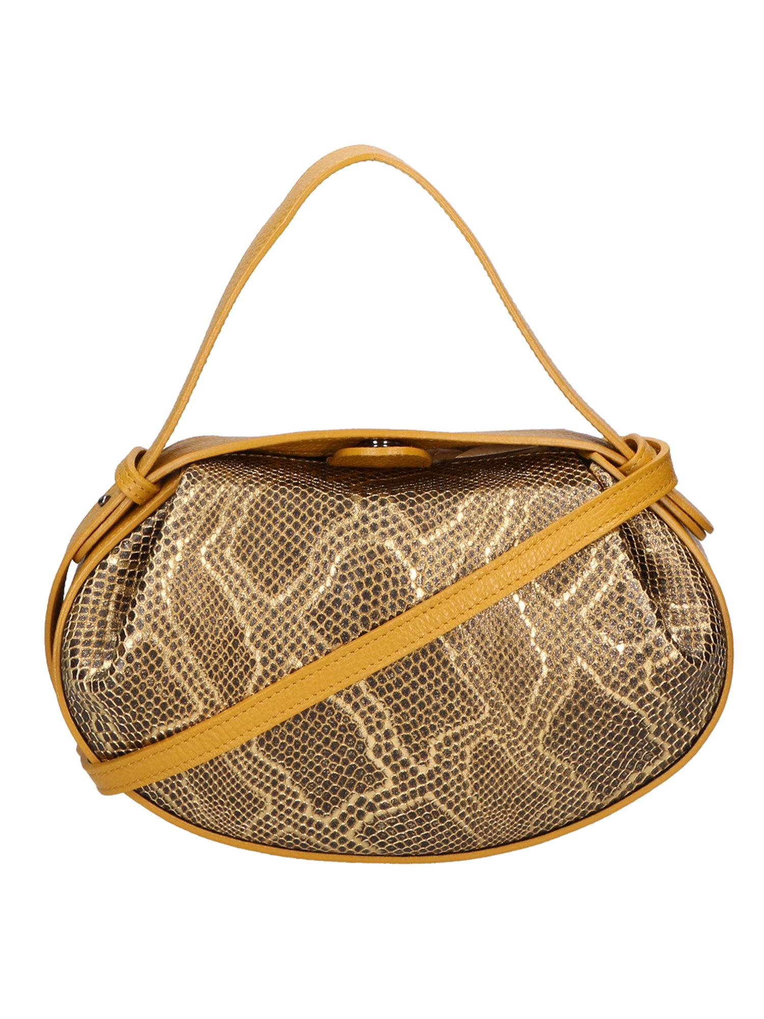 Arizona Borsa a mano da donna Vera pelle 05459-D36 SENAPE L004 ORO Gave Lux