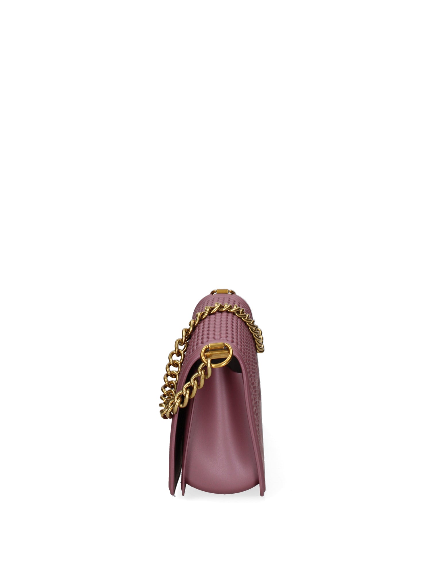 Borsa a mano da donna 100% Pvc FLAT-M-BALL 24-DARK MAUVE - LIGHT OTTONE Marc Ellis