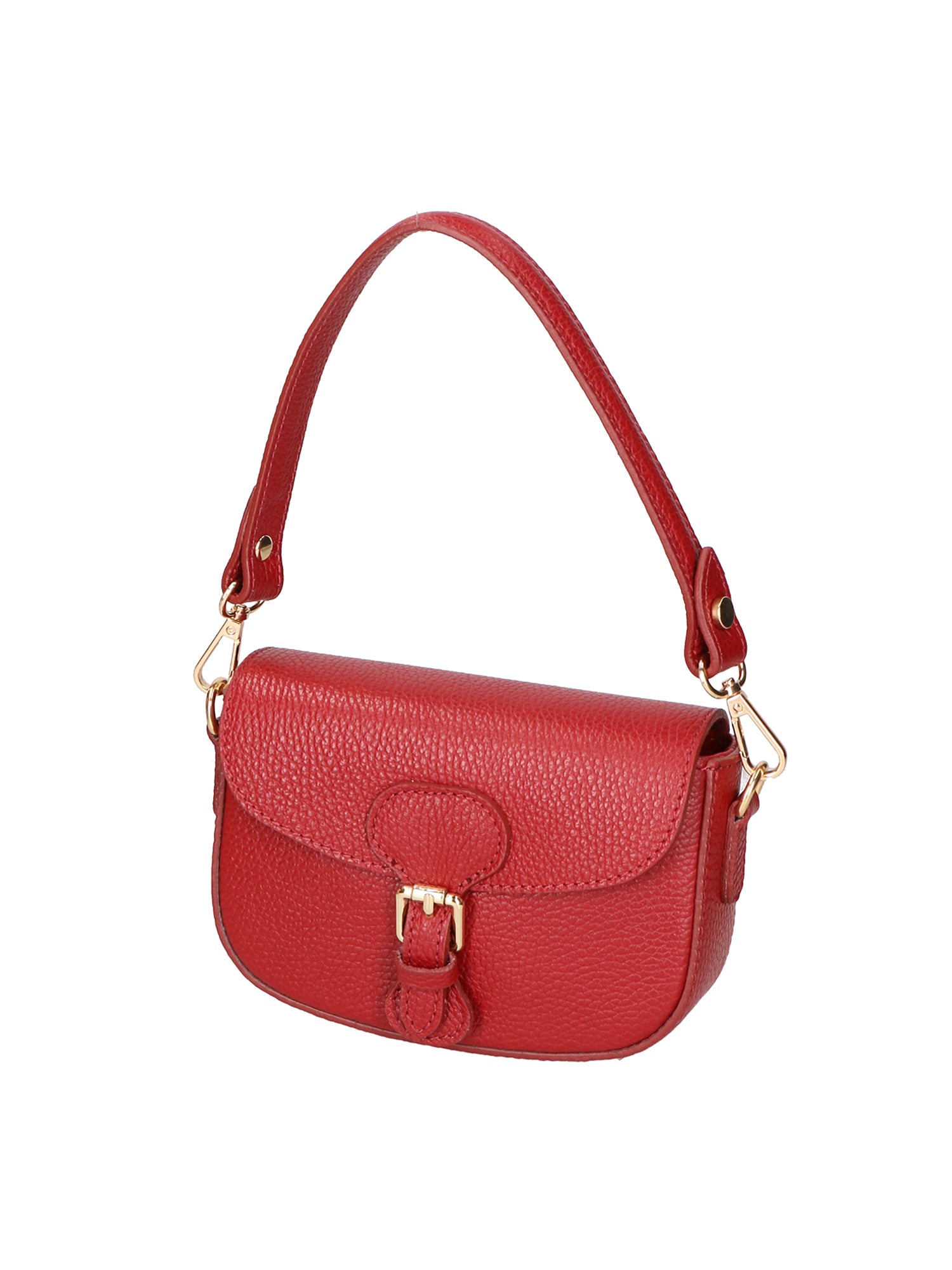 Viktoria Borsa a spalla da donna Vera pelle 06526-D10 ROSSO SCURO Gave Lux