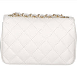 Carolina Borsa a spalla da donna Vera pelle 1073-S01 BIANCO Gave Lux