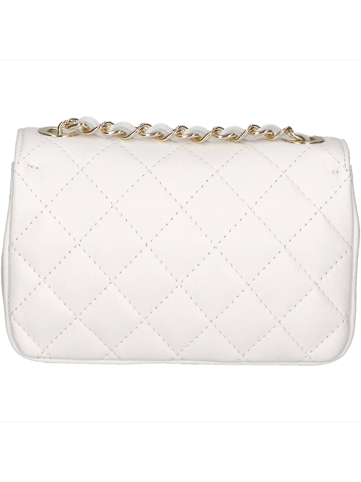 Carolina Borsa a spalla da donna Vera pelle 1073-S01 BIANCO Gave Lux