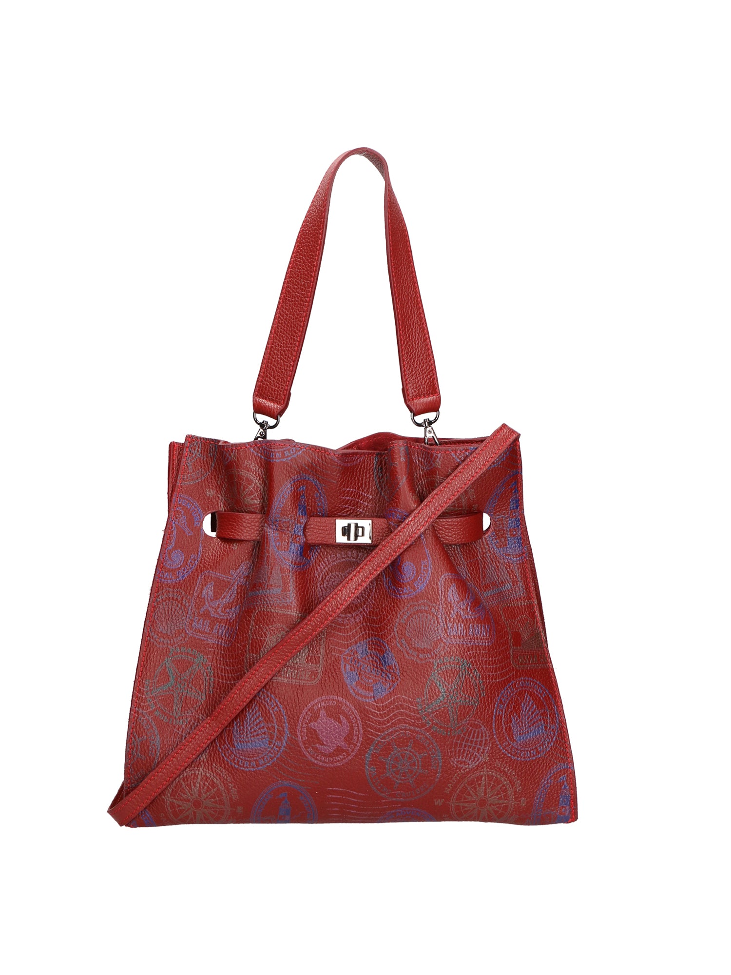 Voyageuse Borsa a mano da donna Vera pelle 564137-ROSSO Gave Lux