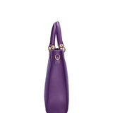 Borsa a mano da donna Misto pelle e tessuto 07149-D45 VIOLA Roberta Rossi
