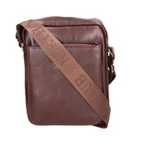 Borsa a tracolla uomo 100% pelle PU PCL3076-COFFEE Northampton Polo Club