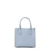 Borsa a mano da donna 100% pelle vegana PU 713-1PT-LIGHT BLUE Diana&co