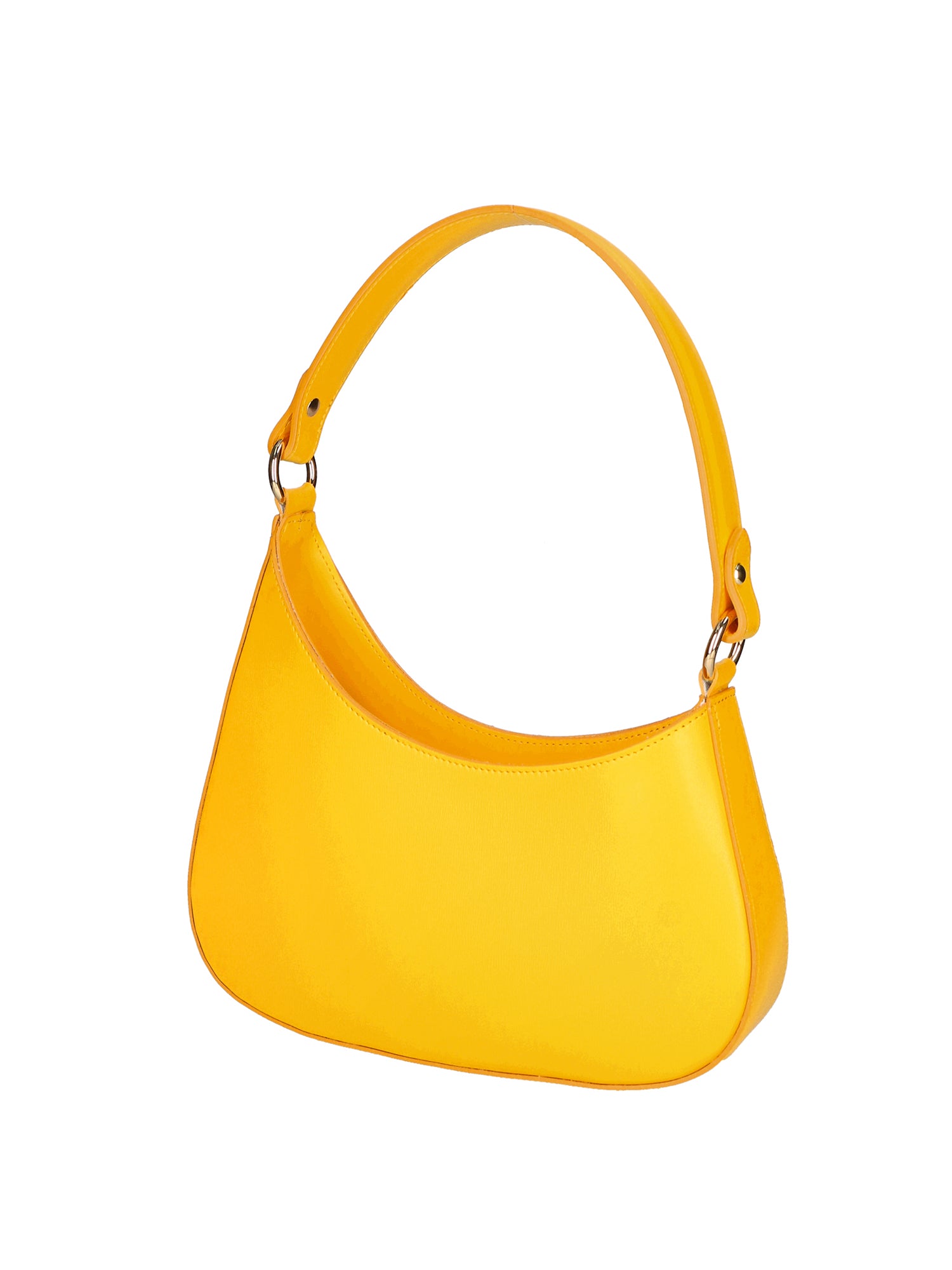 Amelie Borsa a spalla da donna 100% pelle 05254-GIALLO B04 Gave Lux