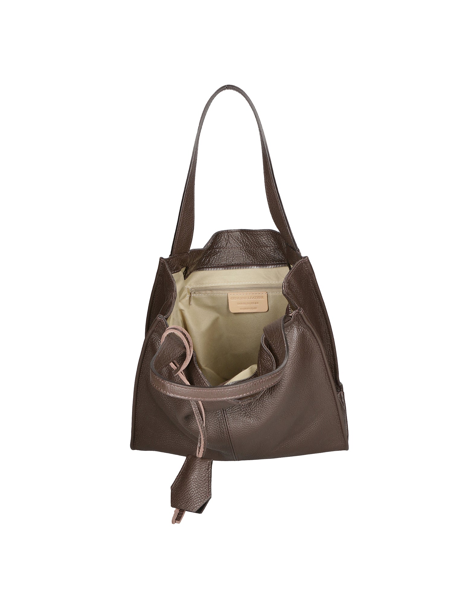 Seraphina Ultra Borsa a spalla da donna Vera pelle 3311-D23 T.MORO DARK BROWN Gave Lux