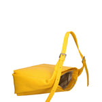 Borsa a spalla da donna Misto pelle e tessuto 07157-D04 GIALLO Roberta Rossi