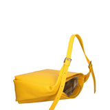 Borsa a spalla da donna Misto pelle e tessuto 07157-D04 GIALLO Roberta Rossi