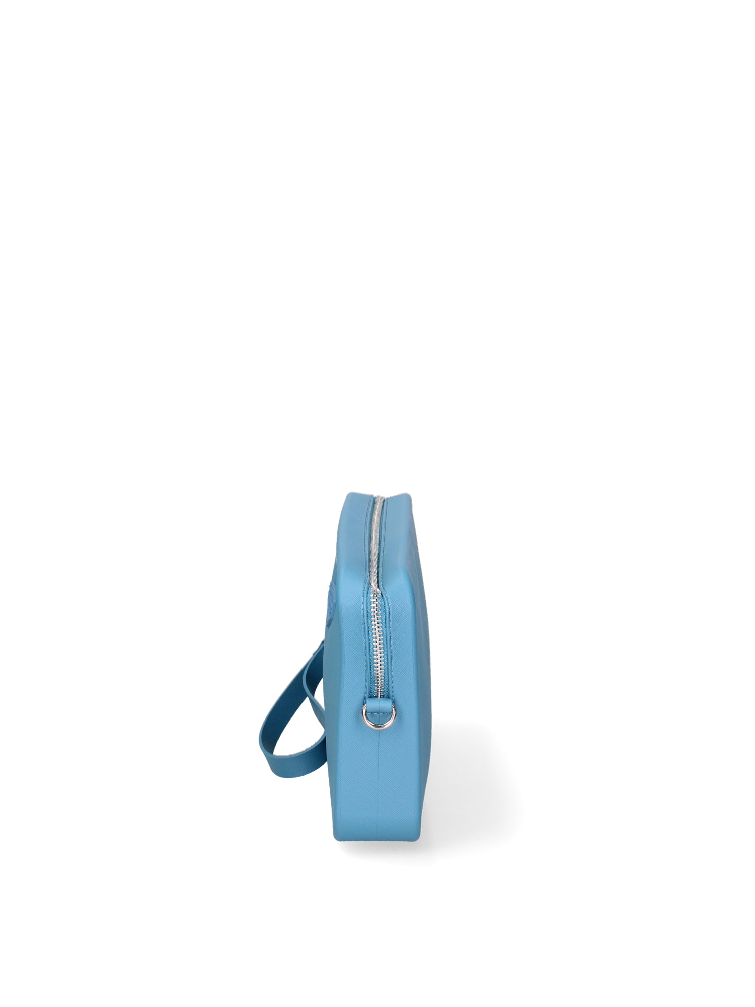 Borsa a tracolla da donna 100% Pvc FLAT-FLOWE-SUGAR BLUE - SILVER Marc Ellis