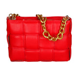 Agostina Borsa a mano da donna Vera pelle 04691-D58 ROSSO FERRARI Gave Lux