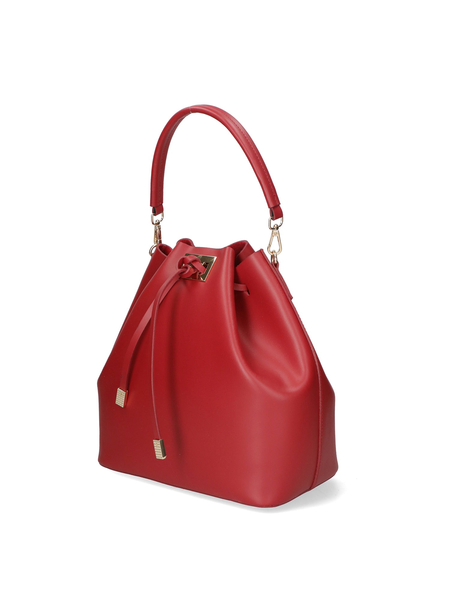 Erina Borsa a mano da donna Vera pelle 8073-L130 ROSSO SCURO Gave Lux