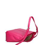 Borsa a spalla da donna Misto pelle e tessuto 07157-D02 FUXIA Roberta Rossi