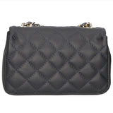 Carolina Borsa a spalla da donna Vera pelle 1073-S24 BLU JEANS Gave Lux