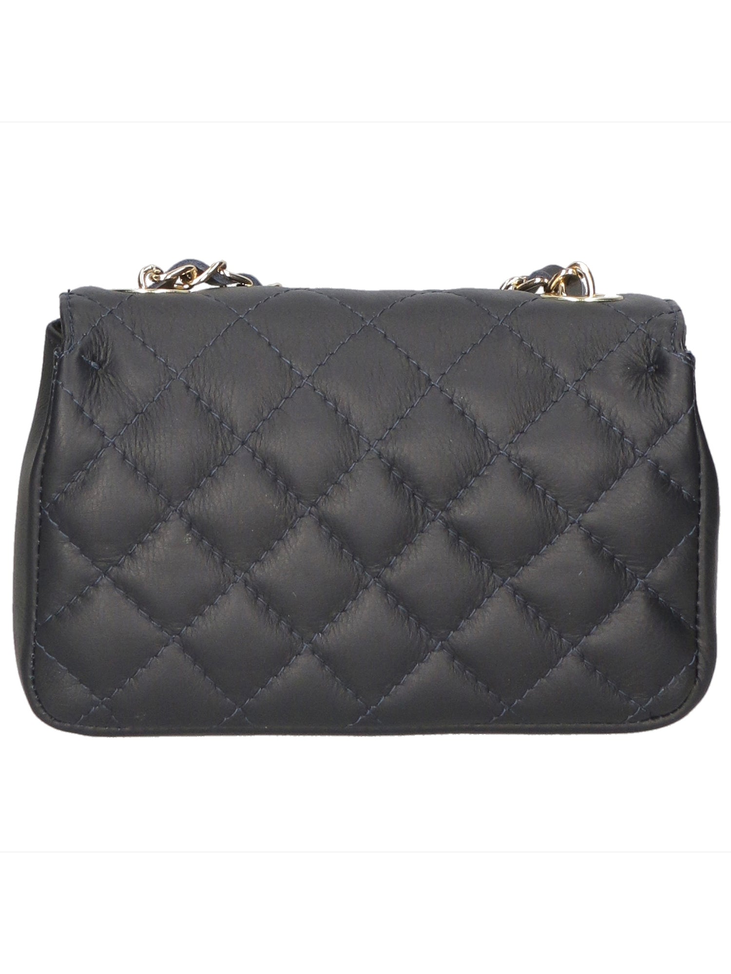 Carolina Borsa a spalla da donna Vera pelle 1073-S24 BLU JEANS Gave Lux