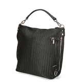 Elga Borsa a spalla da donna Vera pelle 80051-NERO Gave Lux