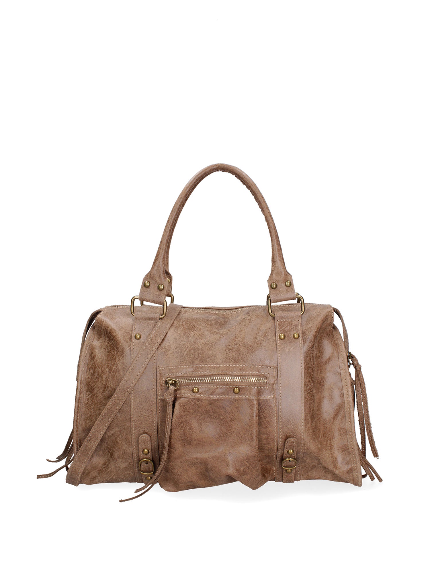 Elara Borsa a spalla da donna Vera pelle 06090-NOCCIOLA Gave Lux
