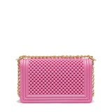 Borsa a mano da donna 100% Pvc FLAT M BALL-AURORA PINK + OFF GOLD Marc Ellis