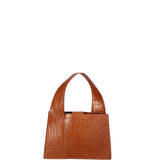 Borsa a mano da donna Vera pelle effetto cocco 07220-C44 CAMEL Roberta Rossi