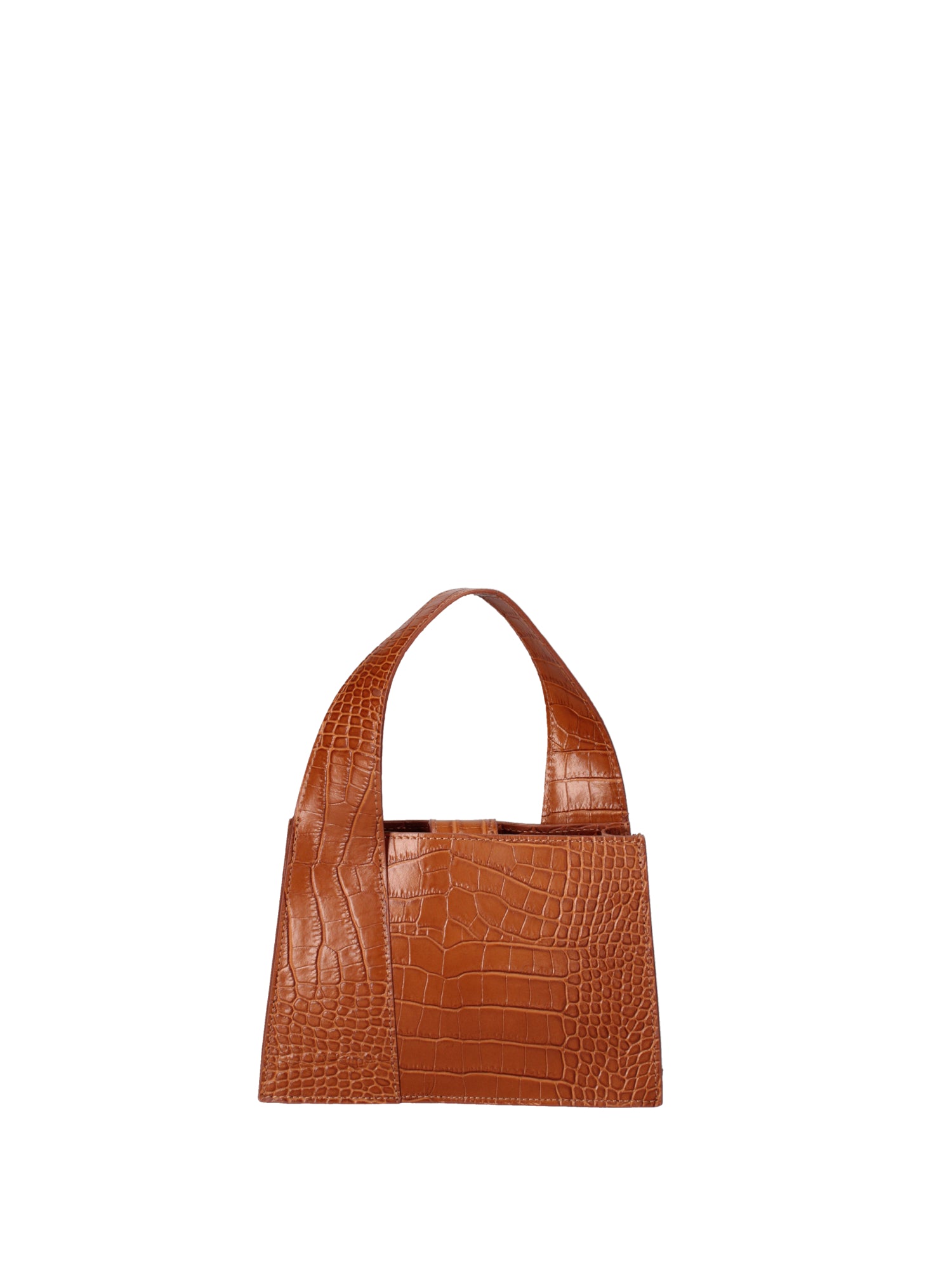 Borsa a mano da donna Vera pelle effetto cocco 07220-C44 CAMEL Roberta Rossi