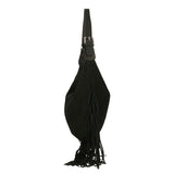 Zefira Borsa a spalla da donna Pelle Scamosciata 8630-NERO BLACK Gave Lux