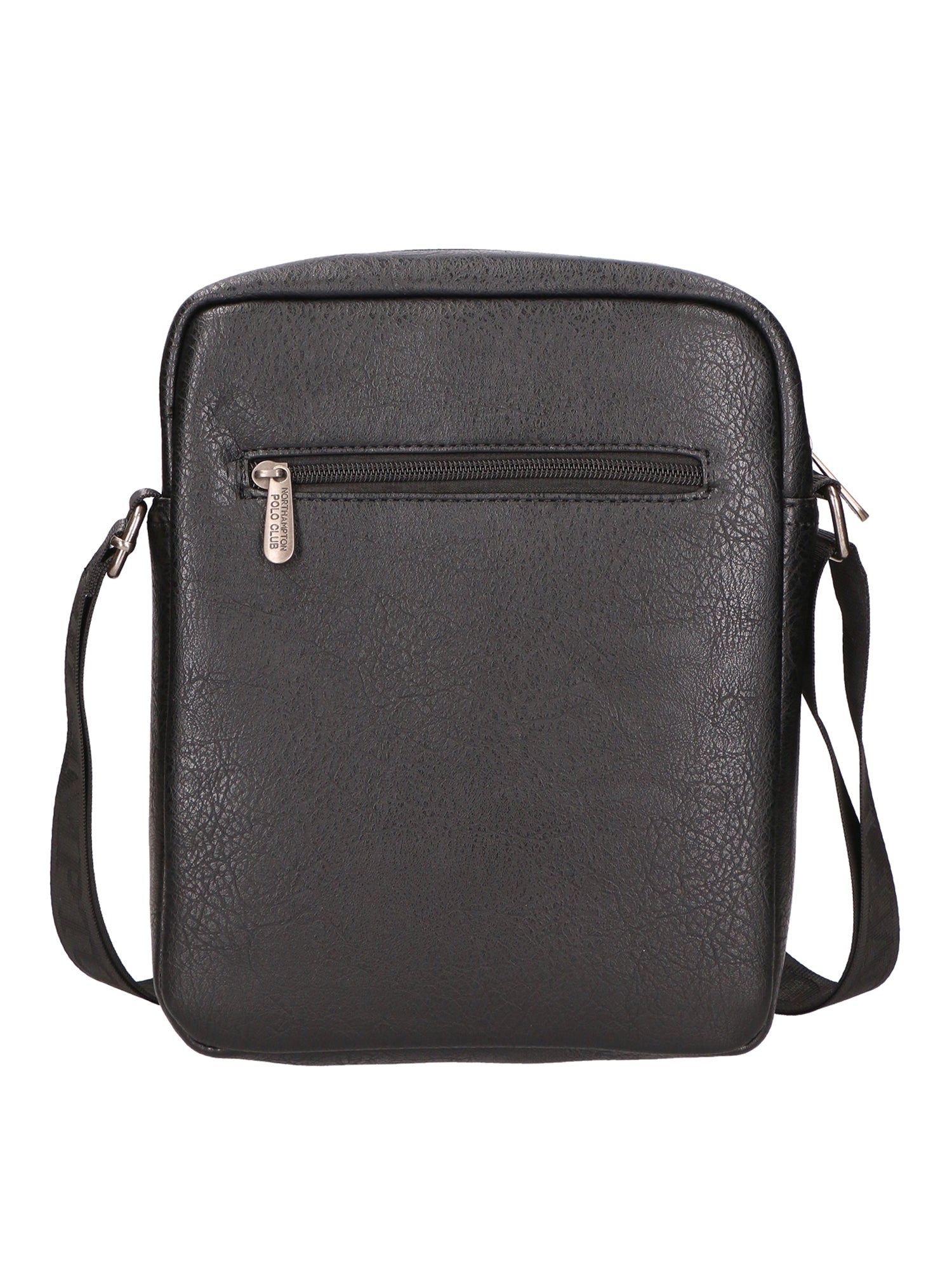 Borsa a tracolla uomo 100% PU Leather PCL3000-BLACK Northampton Polo Club