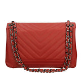 Bologna Borsa a spalla da donna Vera pelle 6590-ROSSO RED Gave Lux