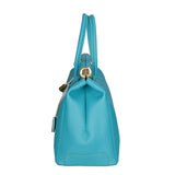Aleria Borsa a mano da donna Vera pelle 8005-D32 TURCHESE Gave Lux