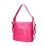 Bianca Borsa a spalla da donna Vera pelle 07136-D02 FUXIA Viola Castellani