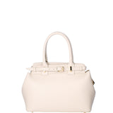 Borsa a mano da donna Vera Pelle 07146-D37 LATTE Viola Castellani