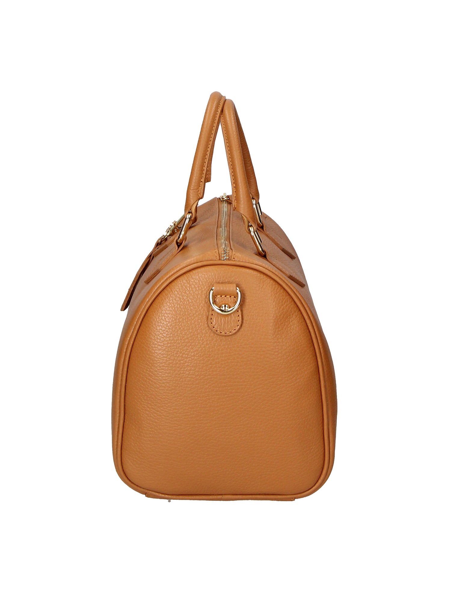 Aralia Borsa a bauletto da donna 100% pelle 5176-D17 CUOIO SCURO DARK COGNAC Gave Lux