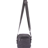 Borsa a tracolla da uomo Ecopelle BC1192-GRIGIO B Cavalli